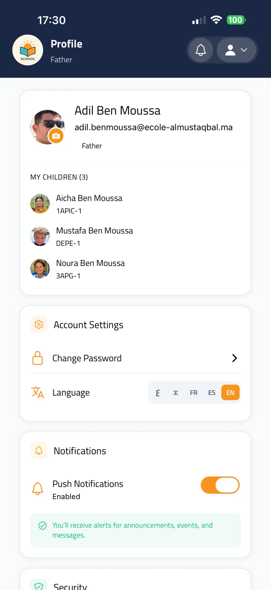Language switcher