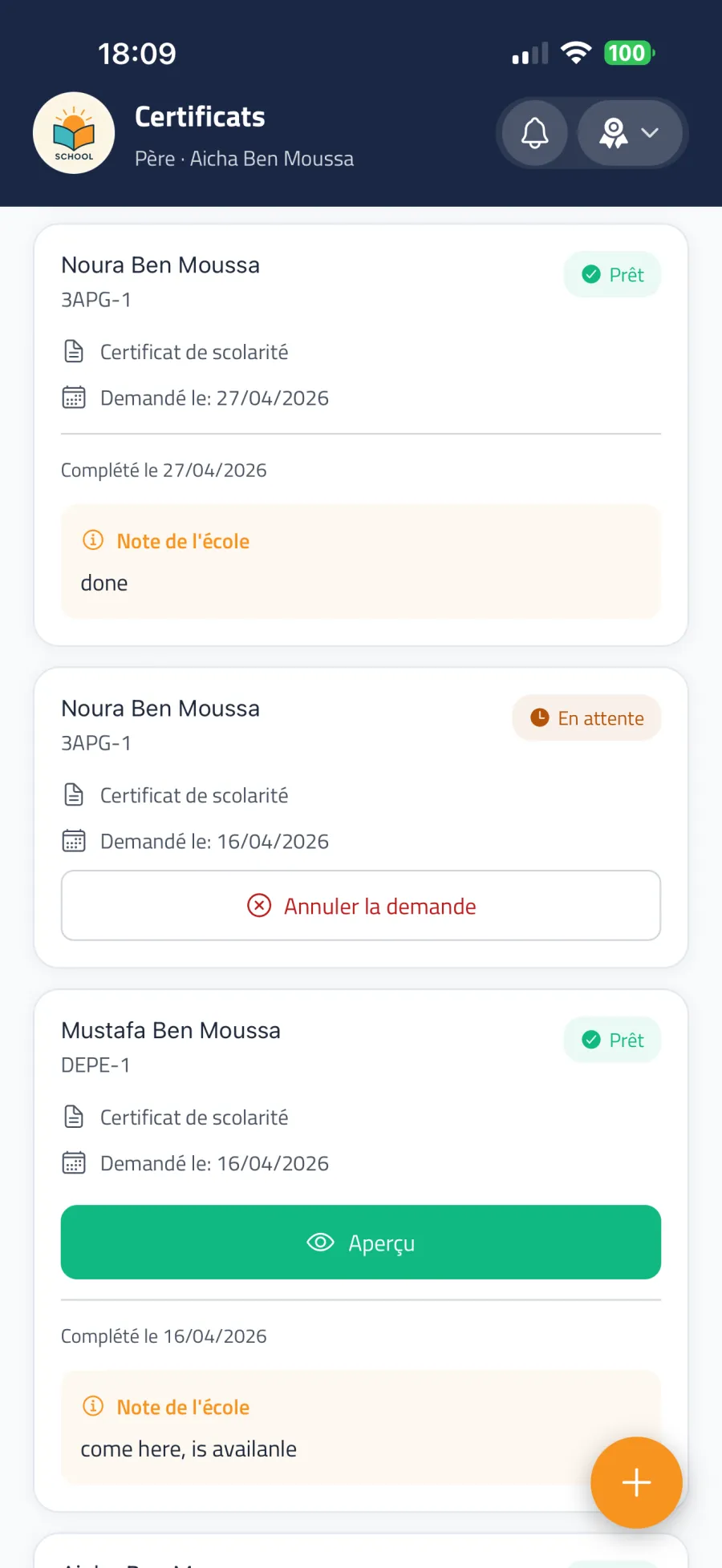 Certificats